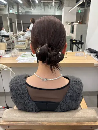 ロング カラー ヘアアレンジ ayaka #パーマ#アレンジのヘアスタイル