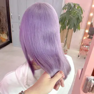 セミロング カラー 大人GAL製造機/カ ラー×エクステゆいとのヘアスタイル