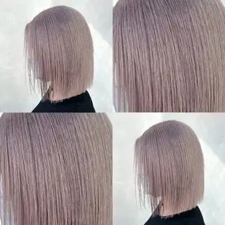 ミディアム カラー 🧸ブリーチ特化/前 髪/しょうじりか🎀のヘアスタイル