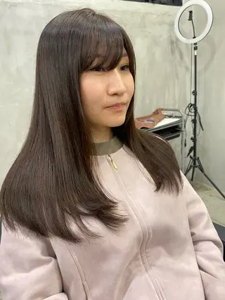 セミロング 宮田海聖 ナチュラル/美髪のヘアスタイル