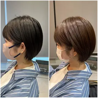 ショート カラー TELAHAIR成田 マネージャー吉野美羽のヘアスタイル