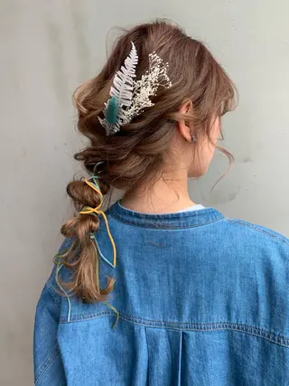 セミロング yui .のヘアスタイル