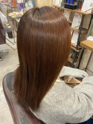 セミロング 綾/ベージュカラー /パーマ🩰のヘアスタイル