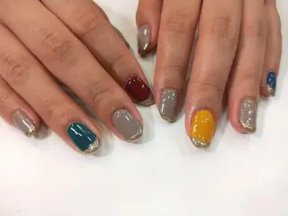 ネイル はばすみれ🎀ﾈｲﾙ 光ﾌｪｲｼｬﾙ ﾍｱのネイルデザイン