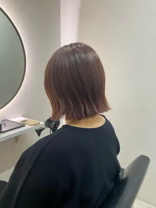ショート カラー 韓国🇰🇷艶髪 ケアカラーSHURIのヘアスタイル