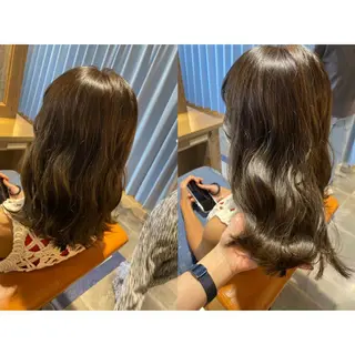 カラー 🐻結んで可愛い hair EMI🐻のヘアスタイル