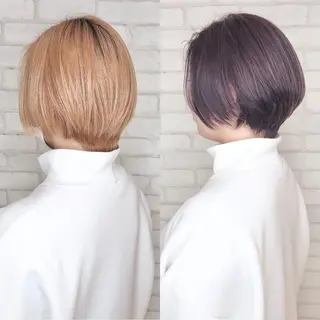 ショート カラー アビリタ 警固のヘアスタイル