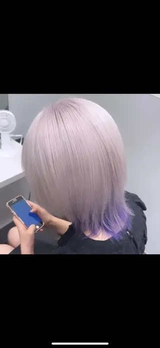 ショート カラー ハイトーン/髪質改善 原宿𝑺𝑬𝑵𝑨のヘアスタイル