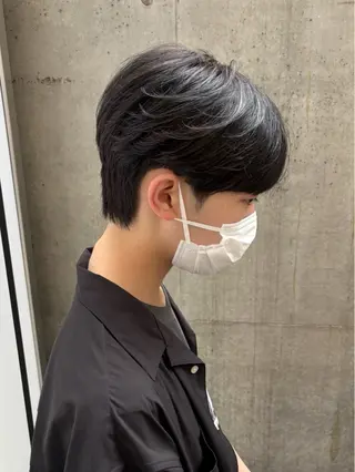ショート メンズ カルマパーマ韓国ヘア shiryuのヘアスタイル