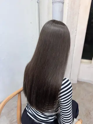 ロング カラー レイヤーカット/ 艶カラー/みらいのヘアスタイル