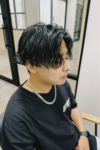 パーマ メンズ 新宿/パーマ🦋 メンズボブ/めいのヘアスタイル