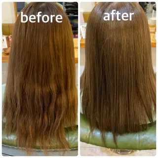 セミロング カラー エイトウメダ 店長 稲尾友則のヘアスタイル