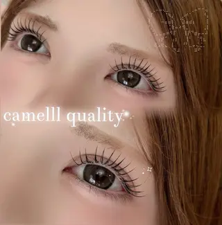 マツエク・マツパ 【那覇/束感まつ毛 /LED】ｷｬﾒﾙのマツエク・マツパデザイン