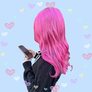 ロング カラー ヘアアレンジ ブリーチ♡メンズ マッシュ♡MIUのヘアスタイル