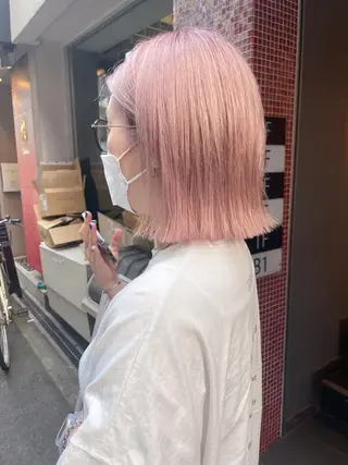 ショート カラー ヘアアレンジ cherir髪質改善 パーソナルカラー診断のヘアスタイル