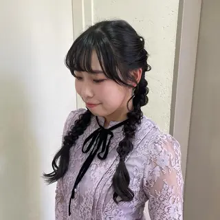ヘアアレンジ 縮毛矯正ヘアアレンジ 🌸三輪知優🌸のヘアスタイル