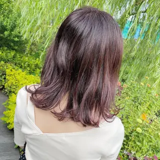 ミディアム カラー 髪質改善特化 安東駿介のヘアスタイル