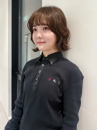 ショート パーマ GRIP/マンツー マンサロンのヘアスタイル