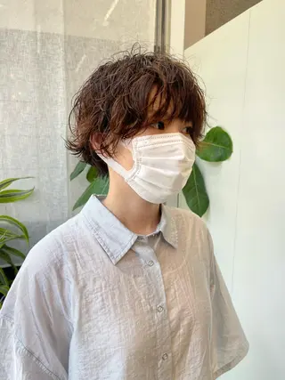 ショート 早瀬裕之 パーマのヘアスタイル