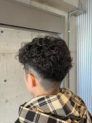 パーマ ヘアアレンジ メンズ ボブ×艶カラー 特化・リクト💥のヘアスタイル