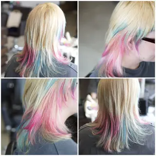 セミロング カラー 中島 剛のヘアスタイル