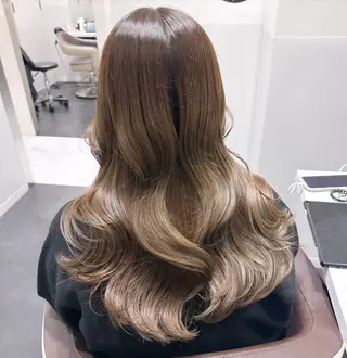 ロング カラー ダブルカラー🤍 髪質改善／原島のヘアスタイル