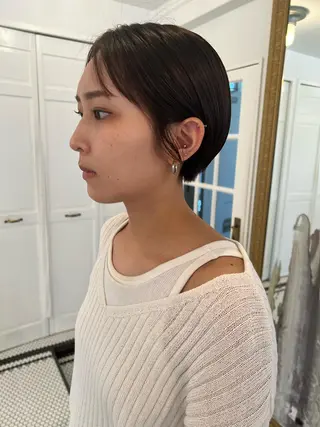 ショート ブリーチカラー🎀 韓国風/寺門美優のヘアスタイル