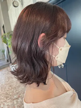 ミディアム カラー risako🇰🇷 韓国ヘア/レイヤーのヘアスタイル