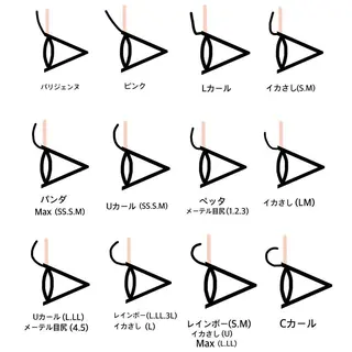 マツエク・マツパ SSINSTUDIO Ayanaのマツエク・マツパデザイン