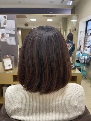 ミディアム 縮毛・酸性ストレート 特化のヘアスタイル