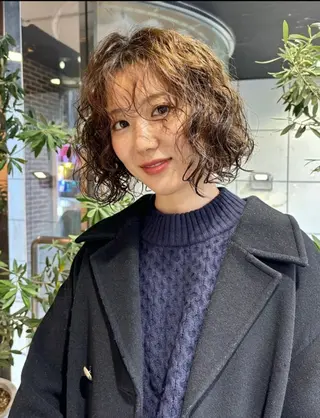 ミディアム パーマ サナ/ 立川美容師🪽のヘアスタイル