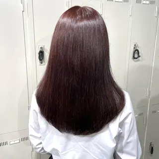 セミロング カラー 表参道♡暗髪♡ 艶カラー♡アユミのヘアスタイル