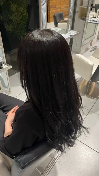 ロング カラー パーマ/艶カラー/ 長久手/フウカのヘアスタイル