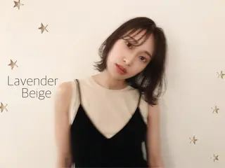 ミディアム カラー 市川 千夏のヘアスタイル