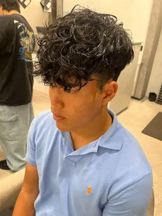 パーマ メンズ 🍐シャドウパーマ メンズ特化/守岡🍐のヘアスタイル