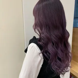 ロング カラー 新宿/韓国ヘア 中明度カラー/かやのヘアスタイル