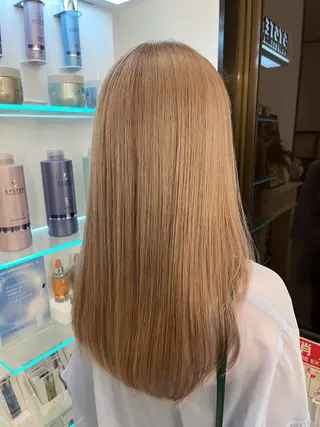 ロング カラー 赤み消しカラー 🩵かりんのヘアスタイル