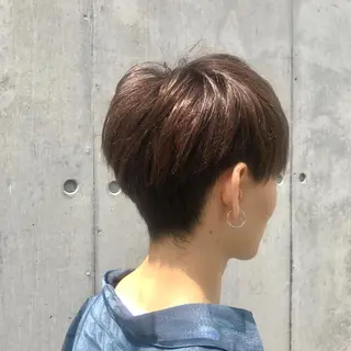 ショート カラー メンズ 住本 大明のヘアスタイル