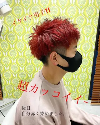 ショート カラー ヘアアレンジ メンズ キッズ マツエク・マツパ 仙台/本町/美容室 /髪質改善/SAGAのヘアスタイル