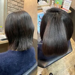 ミディアム パーマ 美髪整形✨髪質改善 ✨中村弘仁/チーフのヘアスタイル