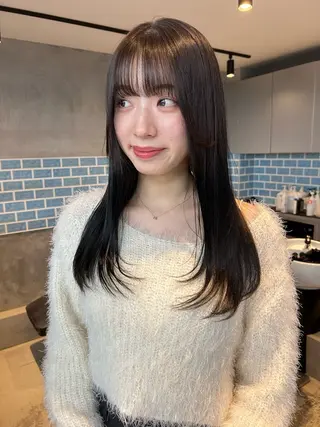 ミディアム カラー 似合わせカット✂︎ りょお🫧のヘアスタイル