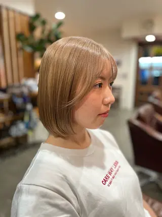 ミディアム 🫧ベージュカラー× レイヤー🫧HARUのヘアスタイル