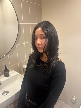 ロング 山本 あのんのヘアスタイル