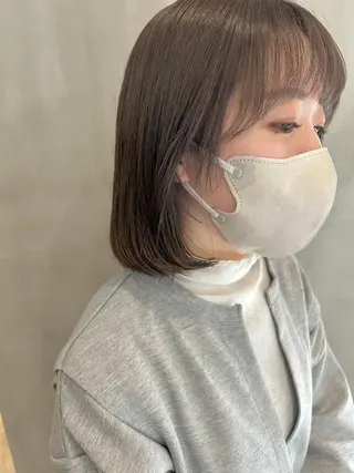 ミディアム カラー パーマ ヘアアレンジ ヘアケア特化型サロン newi 梅田のヘアスタイル