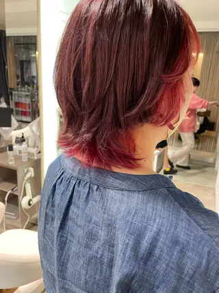 セミロング カラー 松佐 ゆかりのヘアスタイル