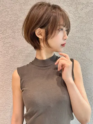 ショート カラー レイヤー❣️縮毛矯 川村利幸のヘアスタイル