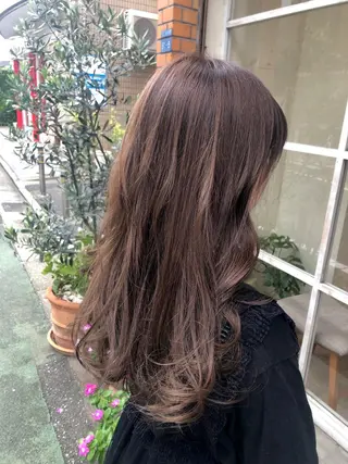 ロング カラー モテ艶カラー 🎖さえきはるかのヘアスタイル