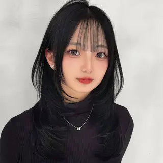 ミディアム カラー 🥇KEN /レイヤー/カラーのヘアスタイル