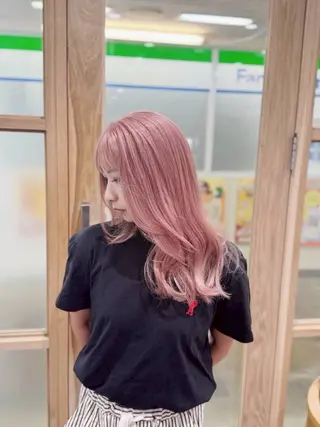 ロング カラー レイヤー/ショート chere狭山のヘアスタイル