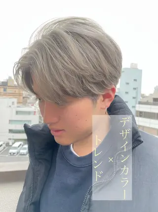 ミディアム カラー メンズ アイブロウ メンズ特化🟡個室 口コミ高評価🟡三澤のヘアスタイル